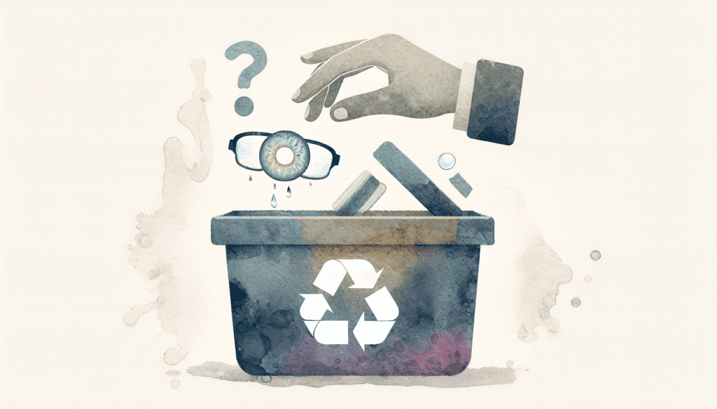 隱形眼鏡是丟垃圾桶，還是沖馬桶？