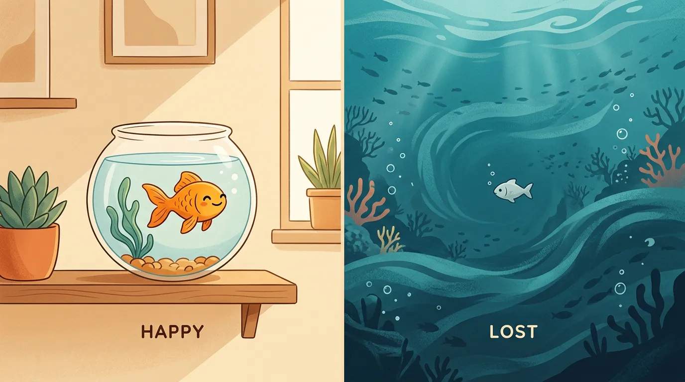 小池塘裡的大魚