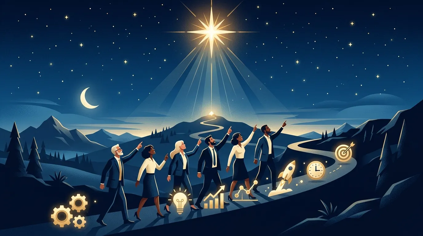 產品願景是北極星