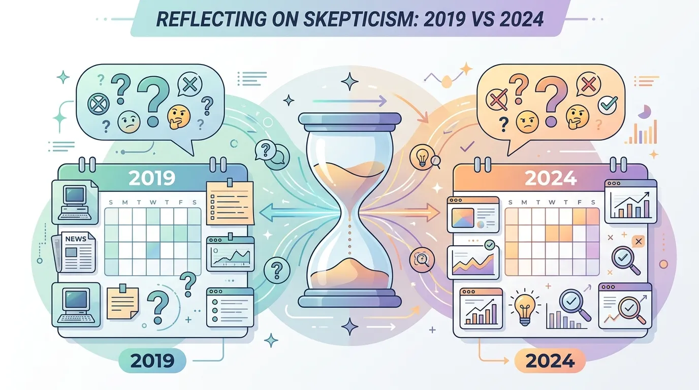 把 2019 的懷疑論，拿到 2024 來對照