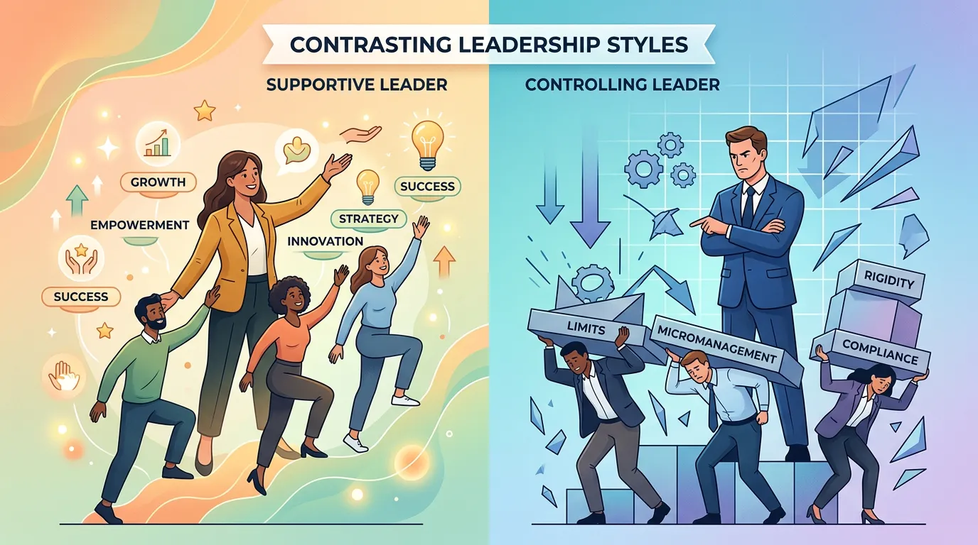 關於「支持型」vs「控制型」的領導