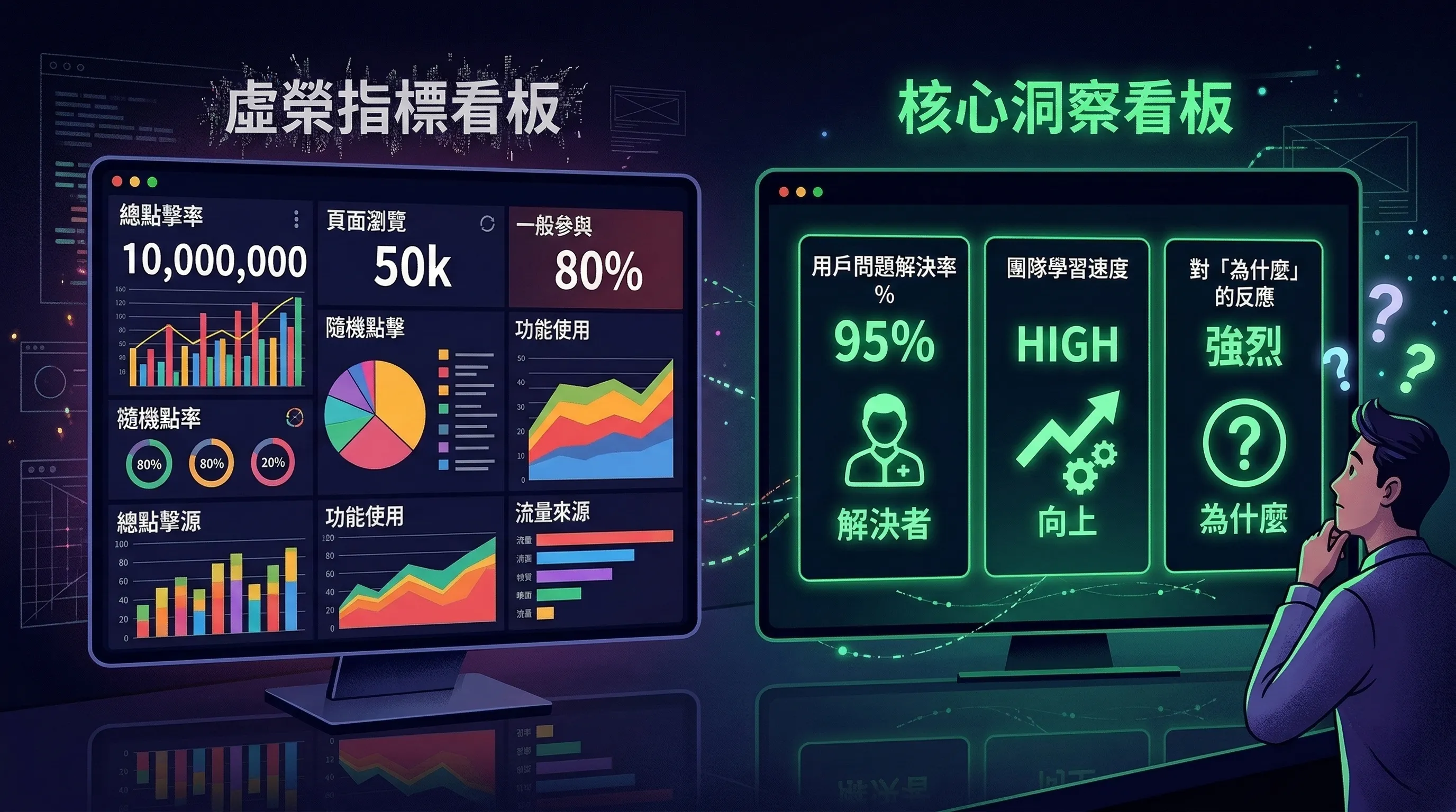 虛榮指標 vs 可執行指標