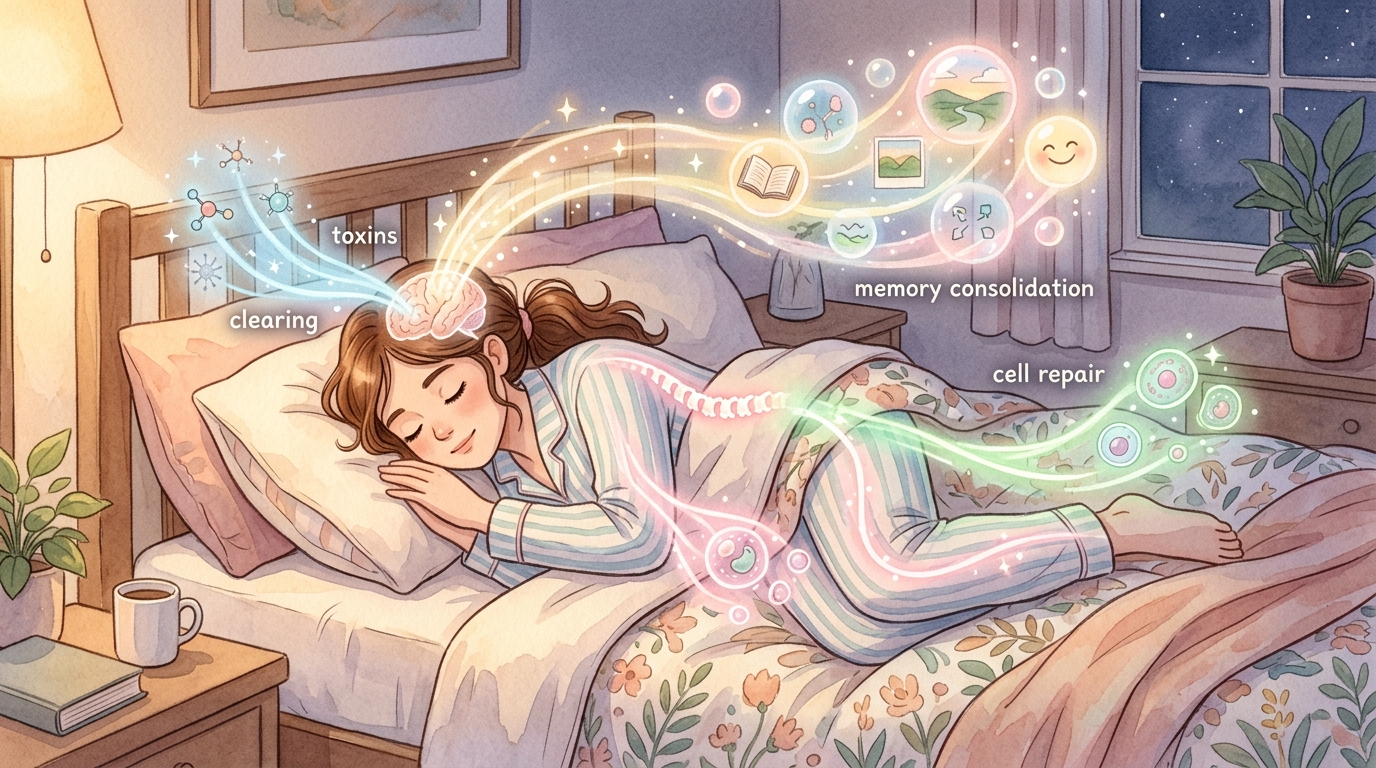 睡眠中大腦的修復與記憶鞏固過程