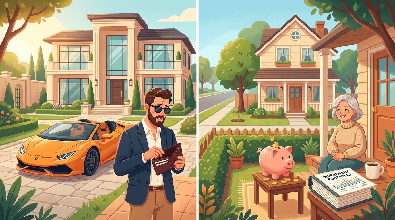 財富的兩種面貌：展示財富 vs 積累財富