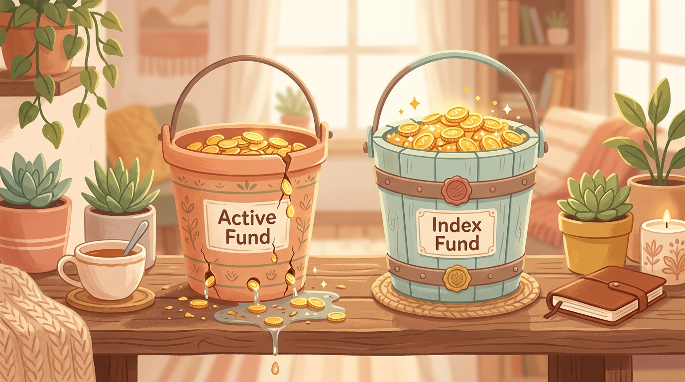 成本侵蝕複利：指數基金為何在長期勝過主動管理