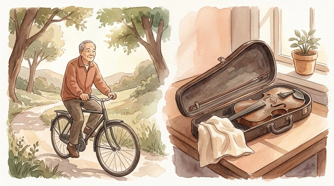 腳踏車與小提琴:兩種技能,兩種遺忘命運