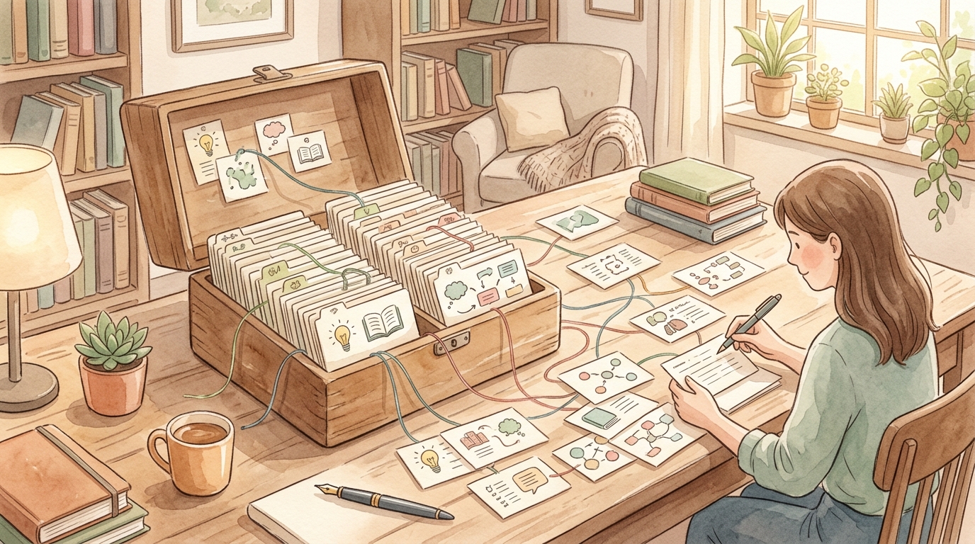 卡片盒筆記法：讓思考流動而非囤積