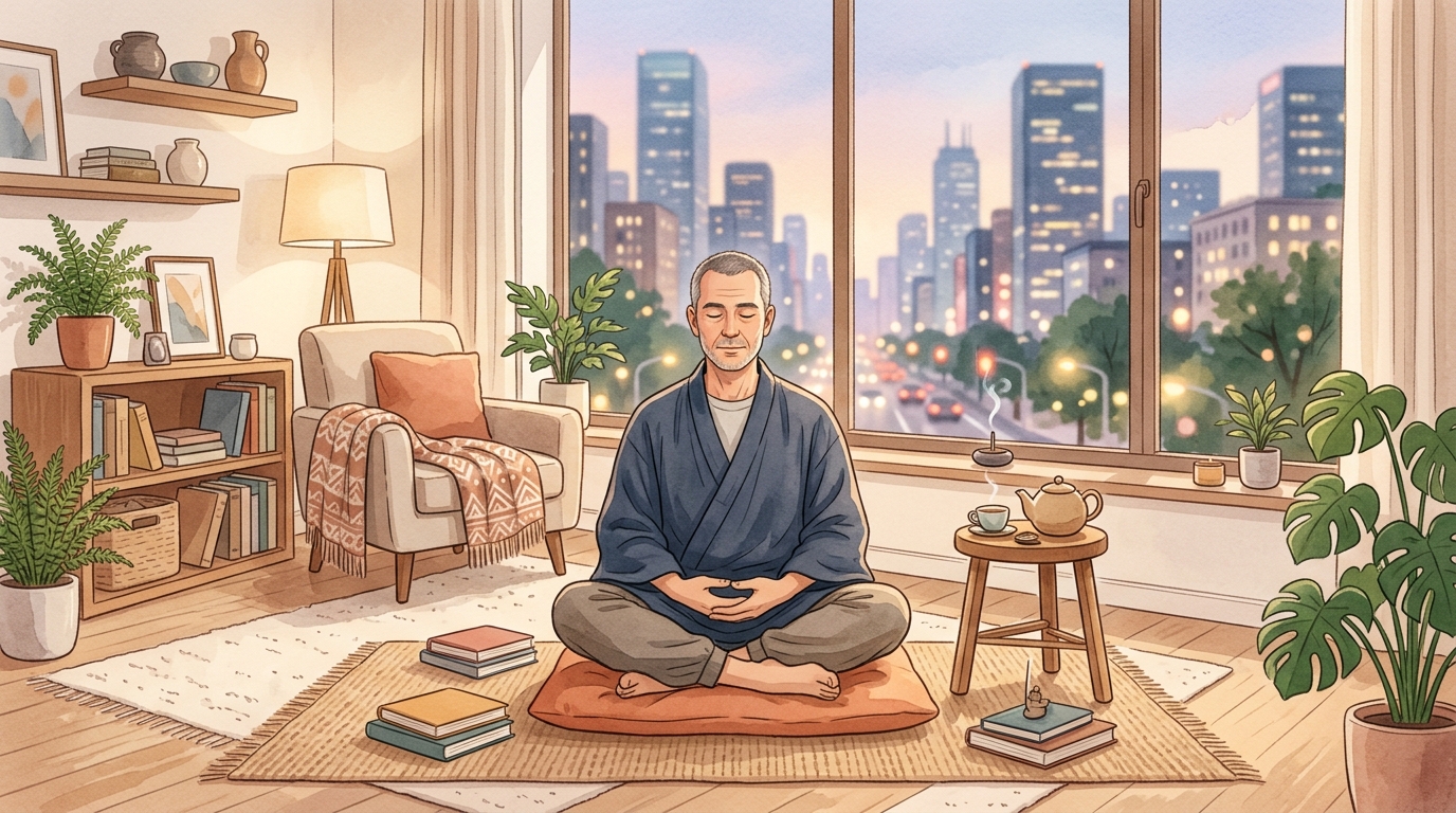 用僧侣的心面對現代生活的雜亂