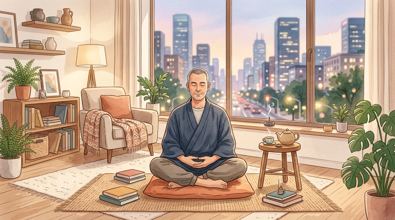 用僧侣的心面對現代生活的雜亂