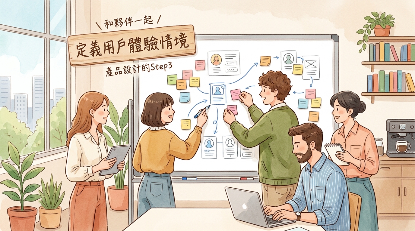 和夥伴一起定義用戶的體驗情境 - 產品設計的Step3