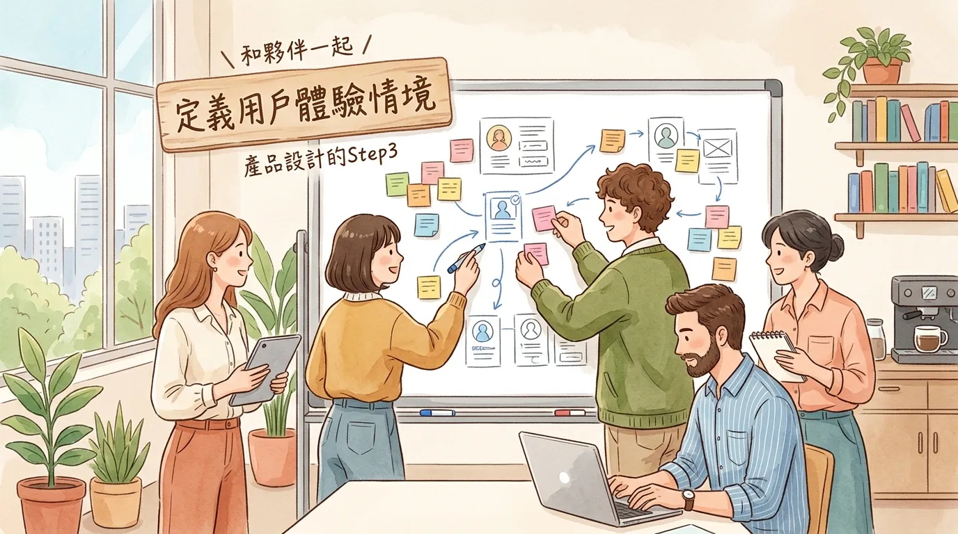 和夥伴一起定義用戶的體驗情境 - 產品設計的Step3